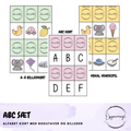 Alfabetkort - 4 sæt kort