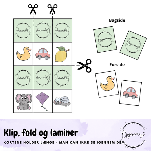 Alfabetkort - 4 sæt kort