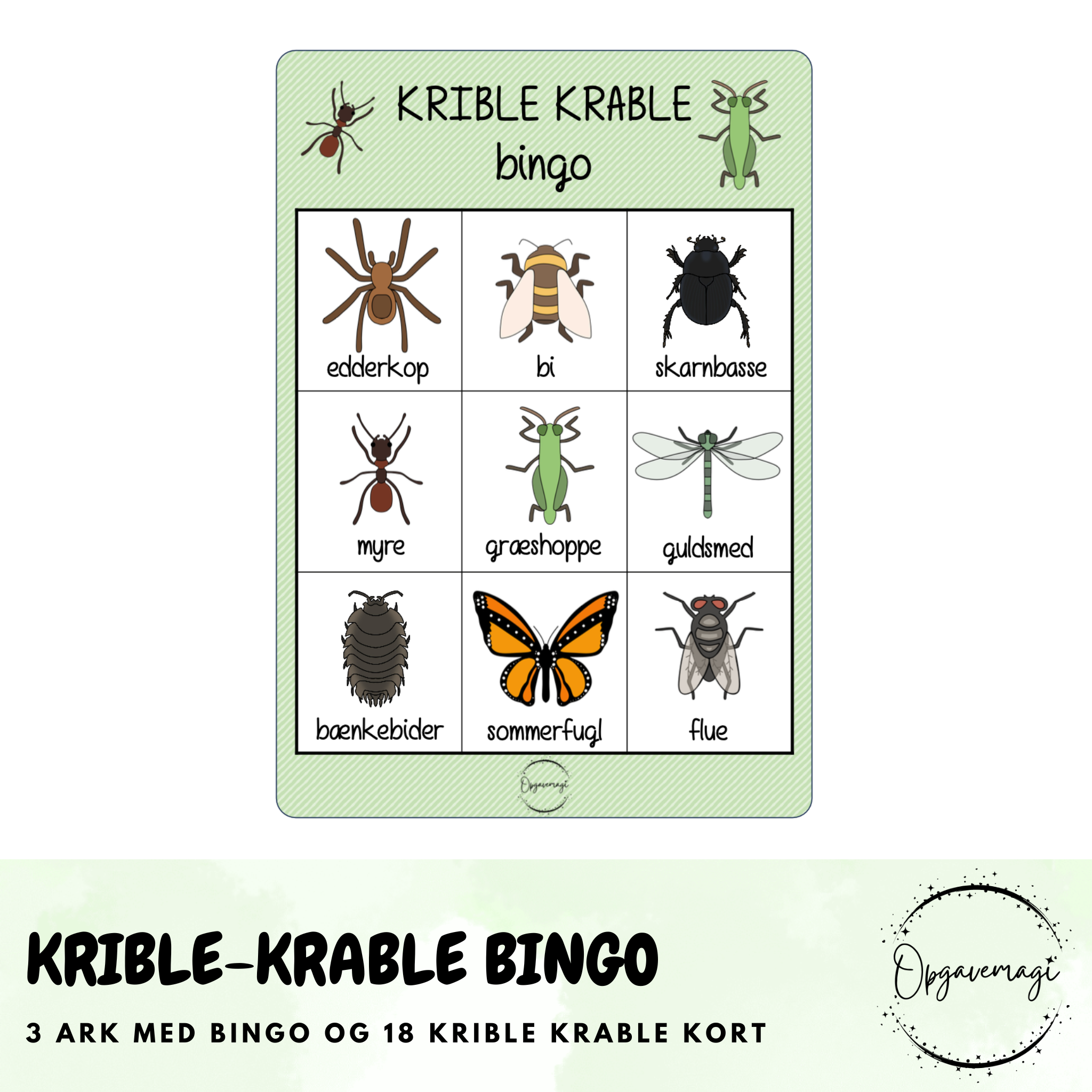 Krible krable bingo
