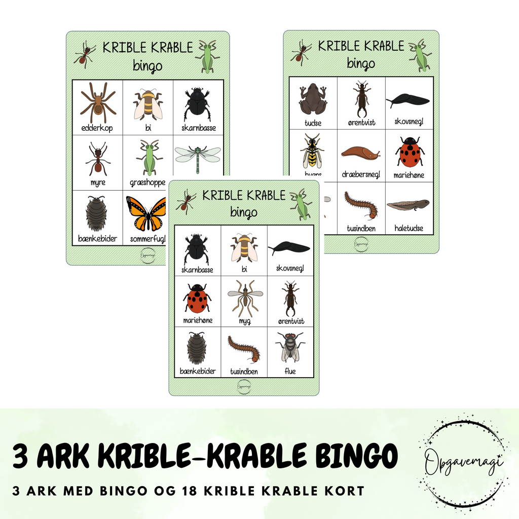 Krible krable bingo